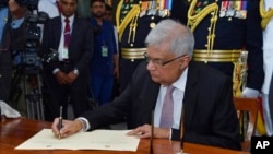 Tân Tổng thống Sri Lanka Ranil Wickremesinghe.