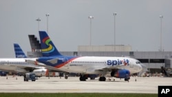 Máy bay của hãng Spirit Airlines.