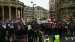 Londra'da Afrin Protestosu